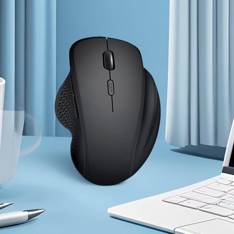 Xusx111 - Ratón Inalámbrico (2.4g) Silencioso 800-1200-1600 Dpi Computador Usb Y Bluetooth Ratón 6 Botones, Amplia Compatibilidad - Negro