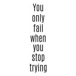 Rienda Libre Graphics - Decomural You Only Fail Inspirational Ws-43899