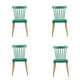 thumbnail image 1 of Silla Diseño Comedor Windsor Verde - Pack 4 Sillas, 1 of 4