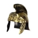 thumbnail image 5 of Casco Espartano, Armadura Medieval Para Decoración Del Hogar, Actuación Escénica, Cosplay, Accesorio Dorado, 5 of 5