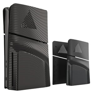 Panel De Repuesto Aaronmei Para Consola Ps5 Slim Edición Con Disco Cubierta Texturizada Ventilada Negro