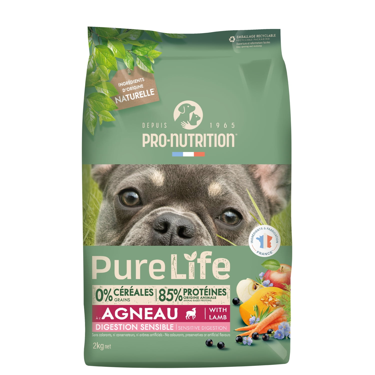 Alimento Pure Life Hipoalergenico Cordero Perro 2kg