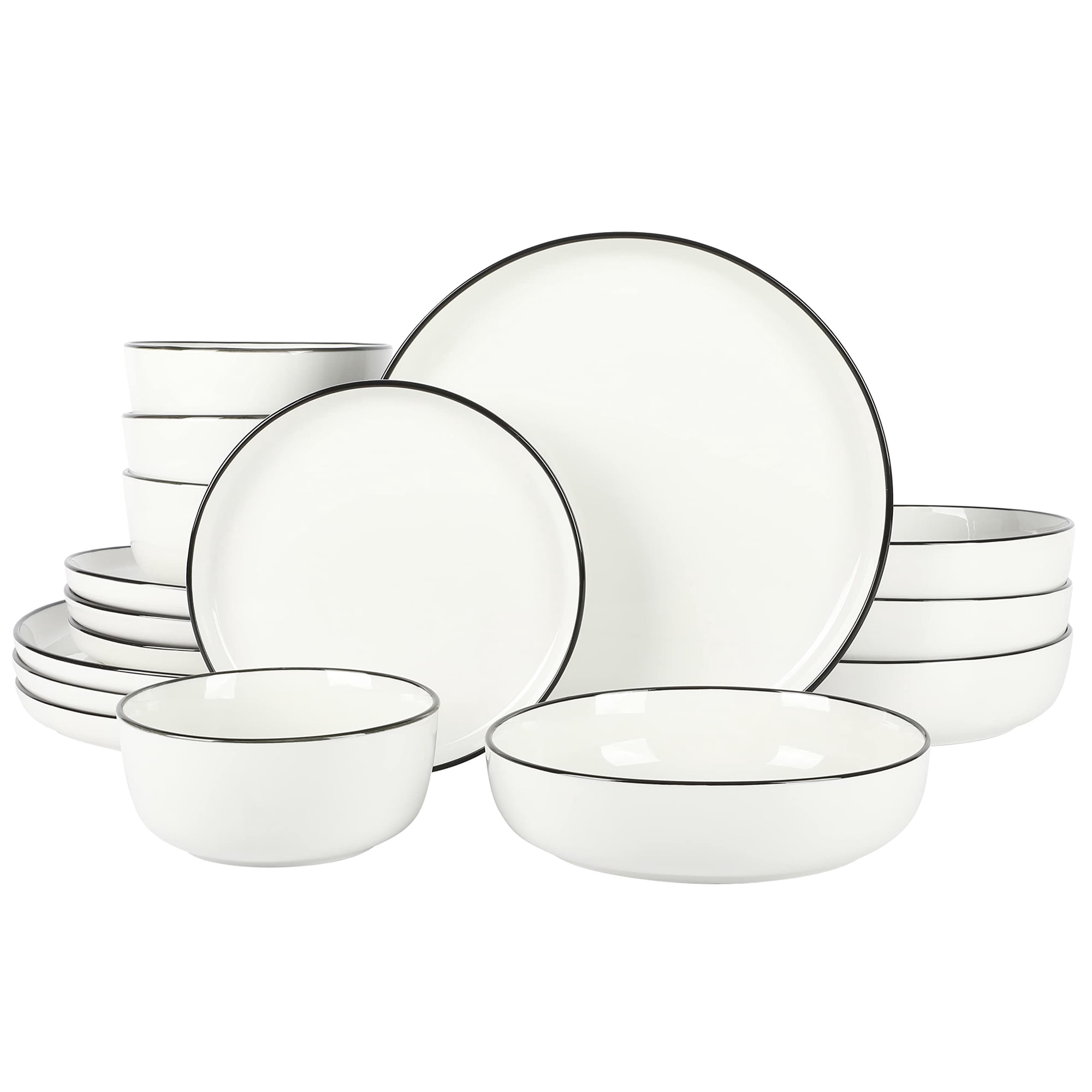 Juego De Vajilla Gibson Home Oslo De Porcelana, 16 Piezas, Color Blanco