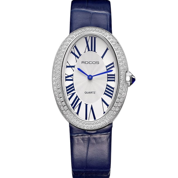 Reloj ROCOSJEWE Vintage para mujer RW0254 Waterproof Azul