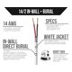 thumbnail image 2 of Cable para parlantes Voltive 500 pies 14AWG CL3 blanco 2 conductores, 2 of 6