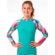 thumbnail image 1 of Polera niña protección UV estampado verde Talla 12, 1 of 5