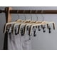 thumbnail image 2 of Pack De 30 Colgadores Ganchos Con Pinza Para Pantalón Madera, 2 of 2