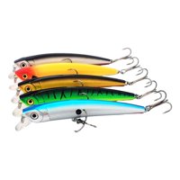 Ioensy - Señuelos De Pesca Con Forma De Pez, 5 Uds., Realistas Para Lucioperca, Trucha Moteada