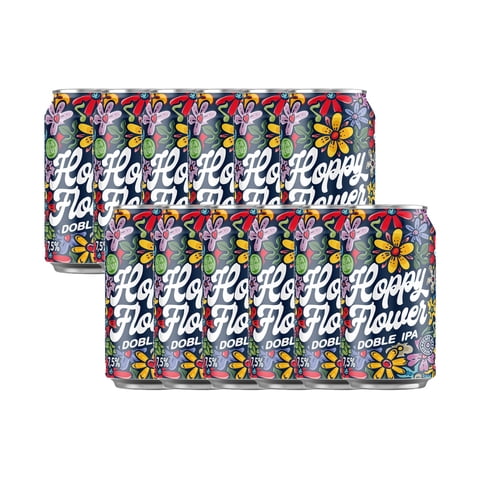 Barcelona Beer - Pack 12 Cervezas Hoppy Flower Gluten Free Doble Ipa 330Cc