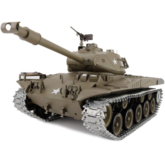 Tanque RC Heng Long 1/16 2.4 GHz M41A3 con Orugas Metálicas 360°