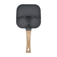 Total E-Commerce - Sarten Antiadherente 3 Secciones Facil De Limpiar Negro