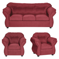 Genérico - Juego De Living Catalina 311 Burdeo