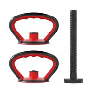 Magideal - Mango De Pesa Rusa, Fácil De Transportar, Cómodo, Multifuncional, Mango De Agarre De Campana Para Hervidor, Para Deportes, Gimnasio, Equipo De Fitness 2 Mangos De Pesa Rusa