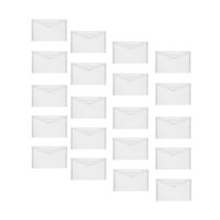 Magideal - 20X Bolsa Para Documentos A4, Carpeta De Archivos, Impermeable Con Cierre De Botón A Presión, Bolsa Para Documentos, Sobres Para Documentos Para Reuni