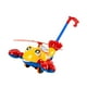 thumbnail image 5 of Carro de juguete de avión de dibujos animados, carrito de bebé, langosta con varilla desmontable, juguete de equilibrio, juguete de empuje manual para , amarillo, 5 of 5