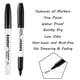thumbnail image 2 of Rotuladores Permanentes Black Fine Tip Paquete De 60, 2 of 7
