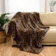 thumbnail image 1 of Bnuitland Leopard Print Fleece Flannel Throw 50 x 40 pulgadas, 300 GSM, 1 of 3