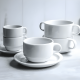 thumbnail image 2 of Set de 12 taza te 200 CC + platillo apilable tower porcelana, 2 of 3