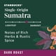 thumbnail image 5 of Granos de café Starbucks Dark Roast Sumatra, 6 bolsas de 355 ml, 5 of 9