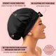 thumbnail image 3 of Gorro de seda Golden Star Beauty 100% seda morera negro, 3 of 6