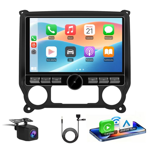 Radio de coche AWESAFE 64 GB CarPlay Android Auto 10,6 pulgadas Android 13