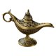 thumbnail image 3 of Aladdin Lamp Genie Costume Light Coleccionable Para Decoración De Adornos De Fiesta Bronce, 3 of 5