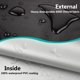 thumbnail image 3 of Funda de Almacenamiento Dalema Twin 99x38x113 cm Negra Impermeable, 3 of 7