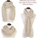 thumbnail image 4 of Bufanda gruesa de punto trenzado para hombre y mujer, cálida y larga, de invierno, LT01, 4 of 6