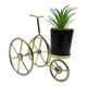 thumbnail image 1 of Figura Decorativa Bicicleta Metal Adorno Dorado Mini Planta, 1 of 7