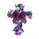thumbnail image 5 of Artificial Tulip Flower Wreath Garland Hanger Corona De Pascua Puerta De La Frontera Purple Arco Púrpura, 5 of 5