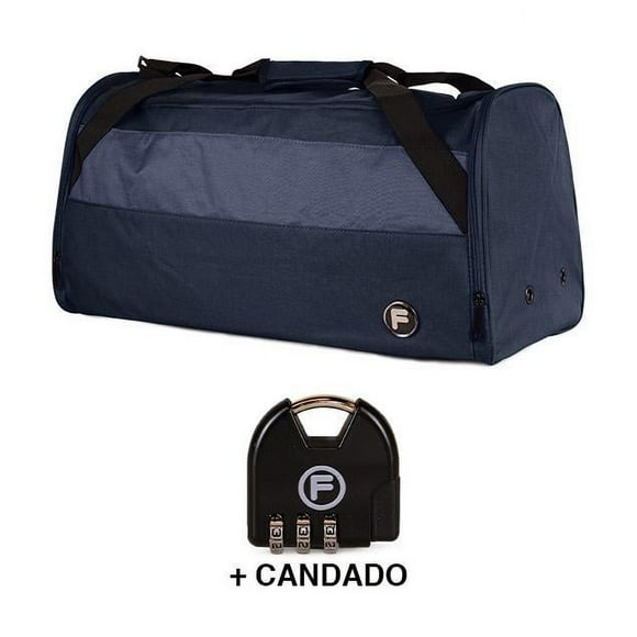 Bolso M Eder Azul + Candado