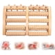 thumbnail image 1 of Rodillo masajeador de pies de madera, ideal para fascitis plantar, dolor de arco y tensión muscular, alivio del estrés y relajación muscular de los pies (natural)., 1 of 5
