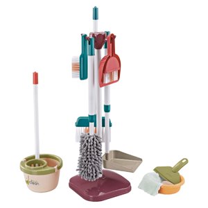 Magideal - Herramienta De Limpieza Del Hogar Para Niños, Juguete Para Juego De Imitación, Limpieza Del Hogar, Juguete De Barrido Para Niños Y Niñas, Juguete De F 13 Piezas