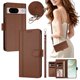 thumbnail image 2 of Funda Cartera para Google Pixel 8A con Bolsillo para Billetes, Marrón, 2 of 6