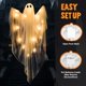 thumbnail image 4 of Joyin para colgar en Halloween, diseño de fantasmas, 2 unidades, 120 cm, luz LED, 4 of 8