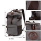 thumbnail image 2 of Mochila De Lona Vintage Para Gimnasio Con Zapatos Comp, 2 of 9