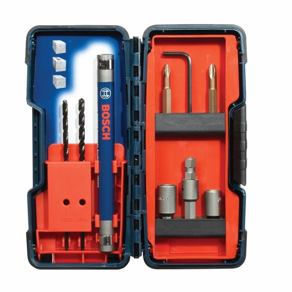Juego De Brocas Bosch Tc900 De 9 Piezas Vástago Plano Con Brocas Eléctricas