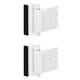 thumbnail image 1 of Cerradura de refuerzo de puerta TOYFUL, paquete de 2, blanca, 800 libras, 1 of 7
