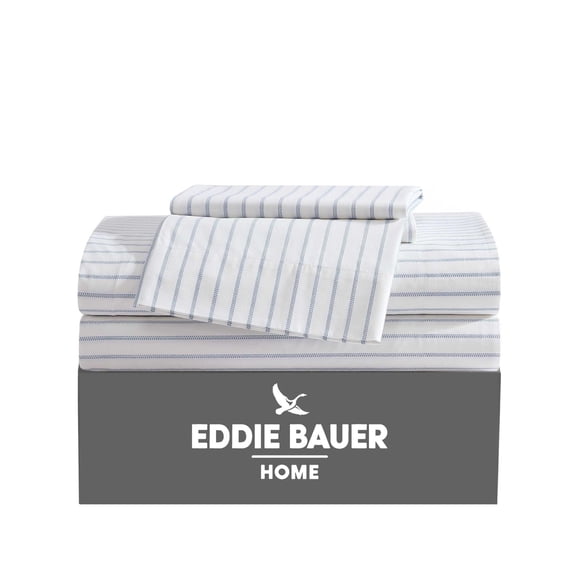 Juego de sábanas Eddie Bauer King 264 cm × 274 cm 100 % algodón