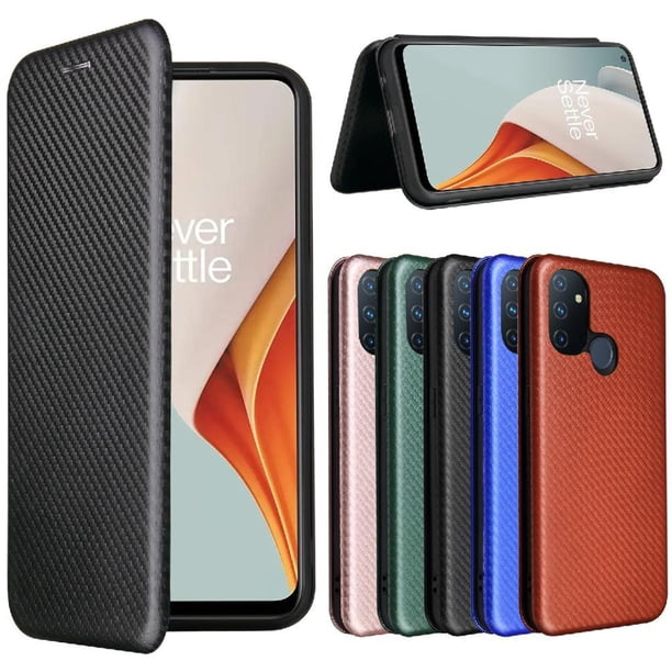 Funda Flip para FOXDOCK OnePlus Nord N100 - Funda magnética de negocios, funda protectora delgada
