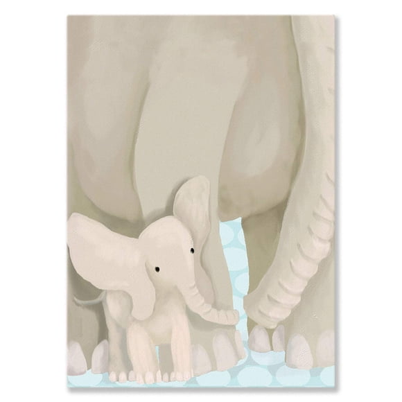 Arte mural en lienzo Oopsy Daisy Stand by Me Elephants 25 x 36 cm