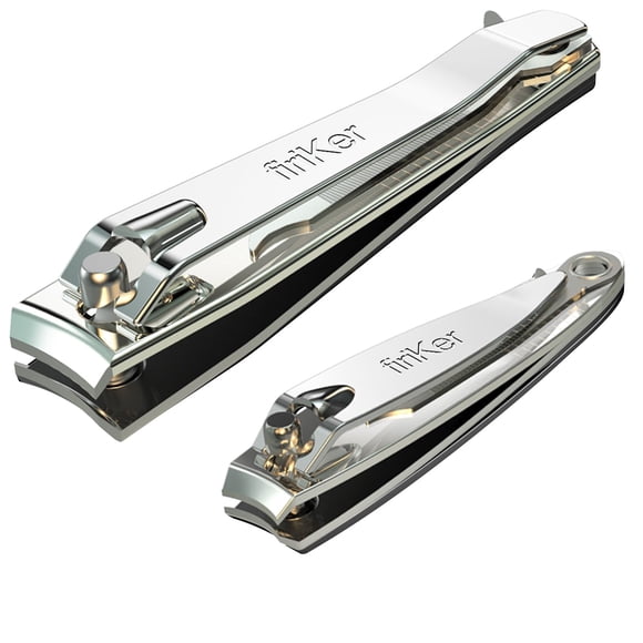 Set De Cortauñas Premium De Acero Inoxidable Plateado
