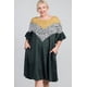 thumbnail image 1 of Vestido de Bloques de Color con Bolsillos Ocultos y Mangas con Volantes en Forma de A, 1 of 5