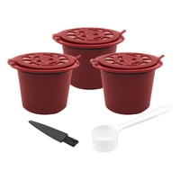 Bothyi - Cápsulas De Café Reutilizables Con Cuchara Coffeeware Para Cafe Bar Style B Red