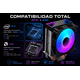 thumbnail image 4 of Disipador Ventilador Para Pc Cpu Argb 90mm 2 Heatpipes Cobre Intel Lga1700 1200 115x Amd Am4 Am5 Ventilador Silencioso Alto Rendimiento 130w Gaming Pc, 4 of 4