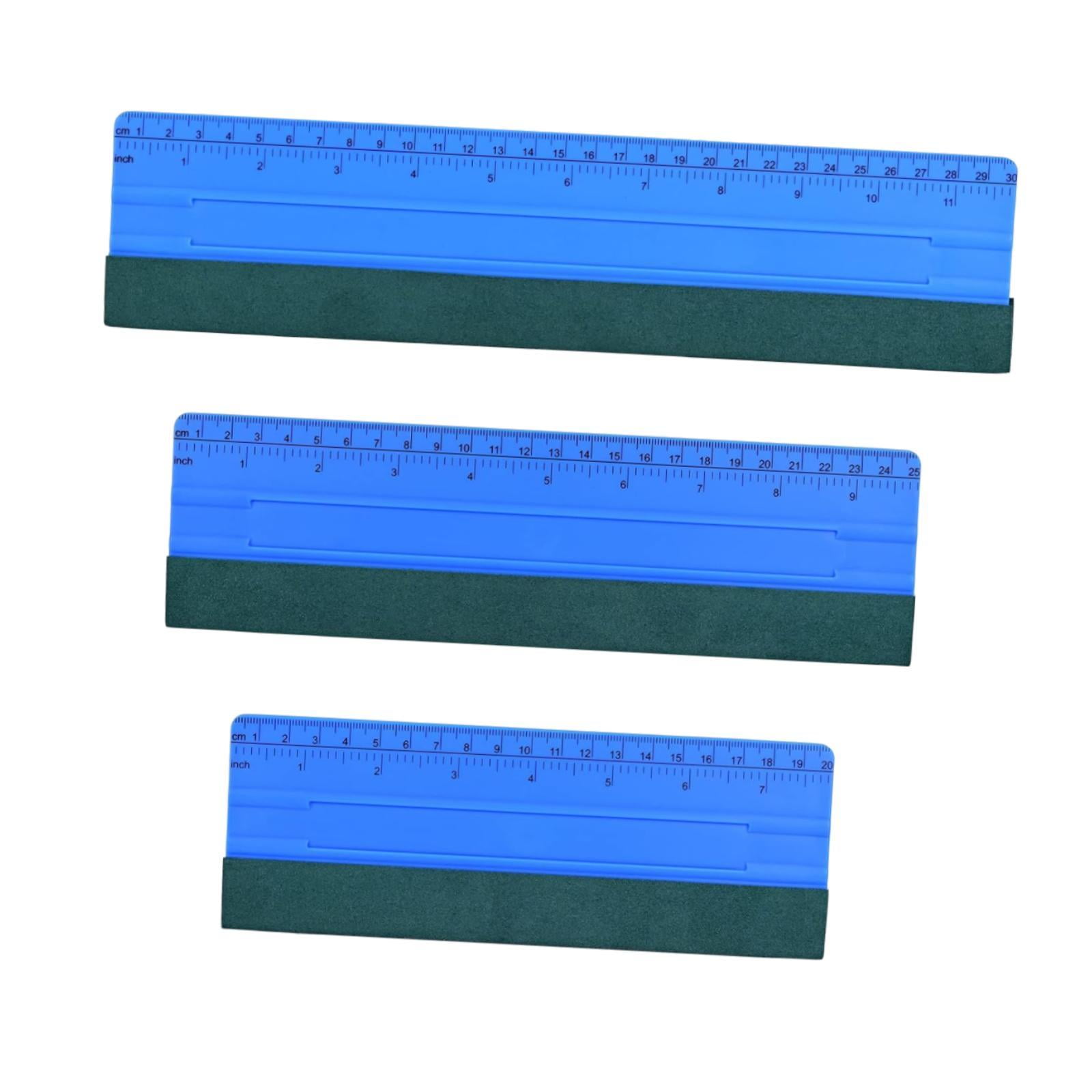 Magideal - 3 Escobillas De Goma Para Calcomanías De Vinilo Para Autos, Herramienta De Raspado Versátil Para La Aplicación De Láminas Para Letreros De Tinte De Ve Azul