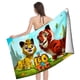 thumbnail image 4 of Leo y Tig Toalla de playa de secado rápido con diseño temático, regalo para mujeres y niñas, ideal para cumpleaños, fans, amantes de la música, uso en la playa o al aire libre, 78 × 180 cm, 4 of 6