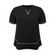 thumbnail image 4 of GRACIA Y GRANDEZA Camisetas de Verano para Mujer Tallas Grandes Manga Corta Cuello Redondo Suelto Casual Blusa de Punto Tops 2X Negro, 4 of 6