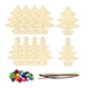 thumbnail image 3 of Juego De Pintura De Rodajas De Madera De árbol De Navidad, Juego De Pintura DIY Para Decoración Navideña, Juego De 5 Uds., 3 of 3