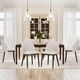 thumbnail image 1 of Sillas de comedor COLAMY, 6 unidades, tapizadas en tela, color beige, 1 of 5